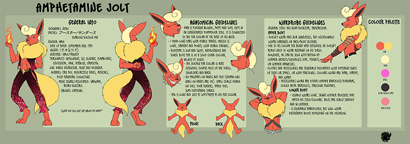 Click me for a full view! Amphetamine's Model Sheet