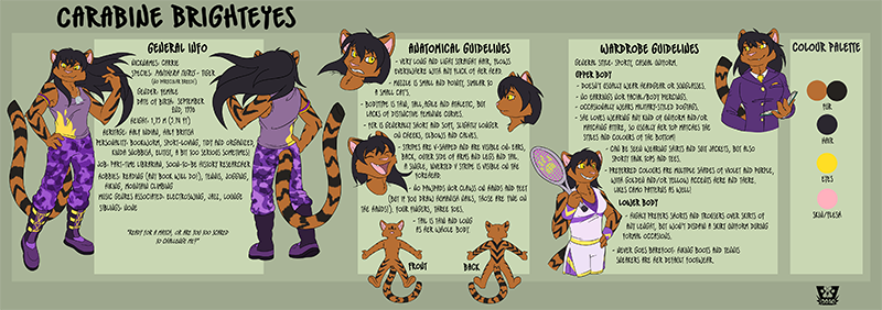 Click me for a full view! Carabine's Model Sheet