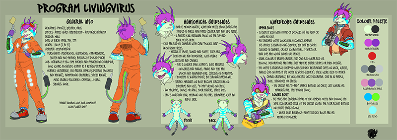Click me for a full view! Proggy's Model Sheet
