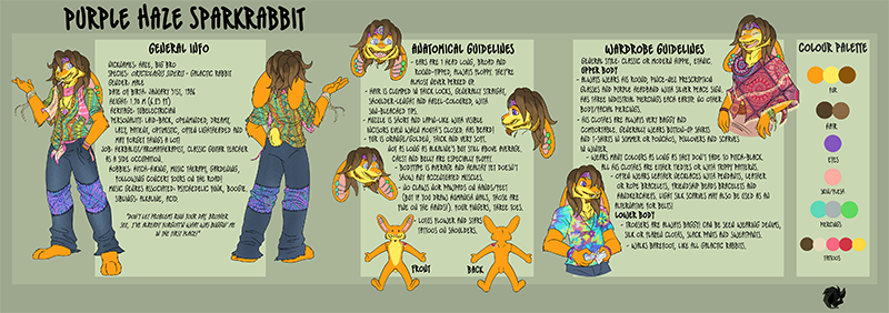 Click me for a full view! Purple's Model Sheet