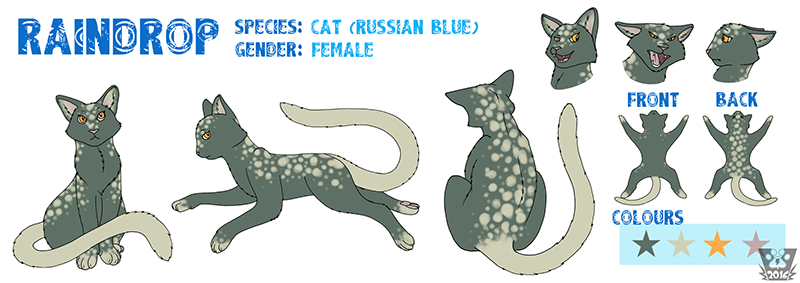 Click me for a full view! Raindrop's Model Sheet