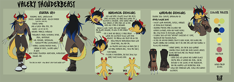 Click me for a full view! Valery's Model Sheet