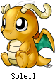 Soleil the Dragonite adopted from PokePlushies